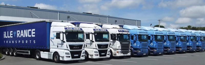 Flotte de véhicules de Transports Ille et Rance dans les Côtes d'Armor en Bretagne